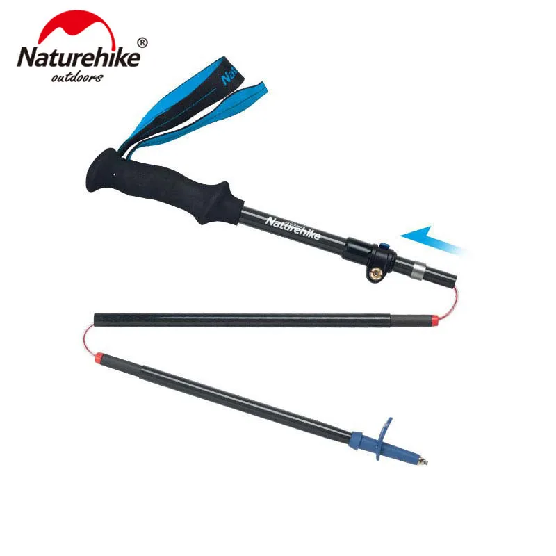 

Naturehike 1 Pcs Carbon Fiber 5 Sections Foldable Adjustable Trekking Poles Ultralight Walking Hiking Sticks