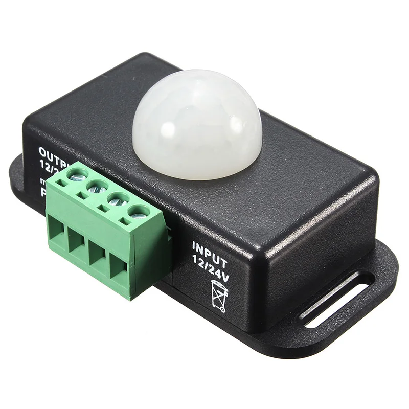 

Promotion! Automatic DC 12V-24V 6A Infrared PIR Movement Sensor Switch For LED light