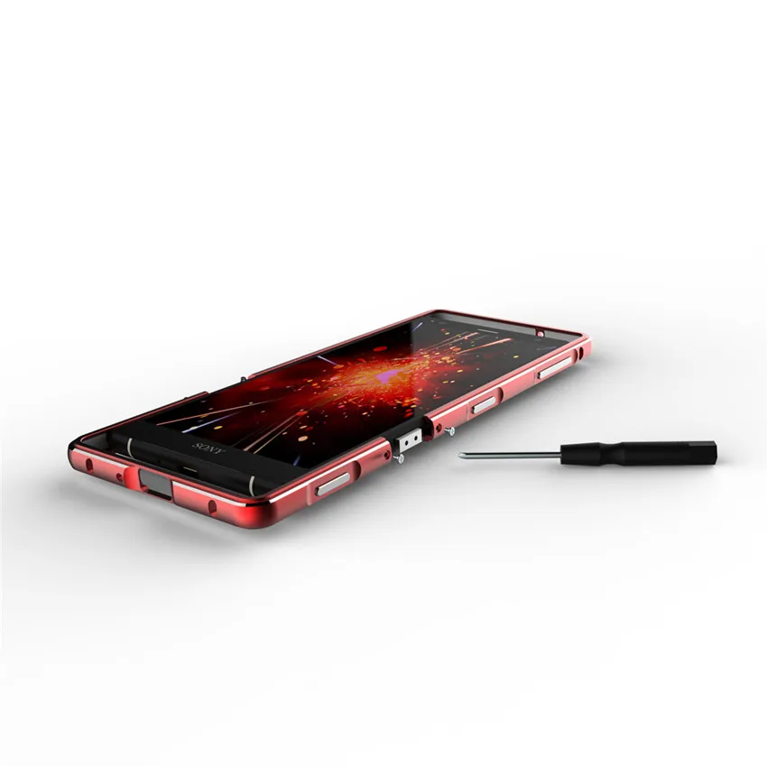 Для sony Xpreia XZ3/XZ2C чехол металлический каркас двойной цвет алюминиевый бампер Защитная крышка для sony XZ2 компактный чехол