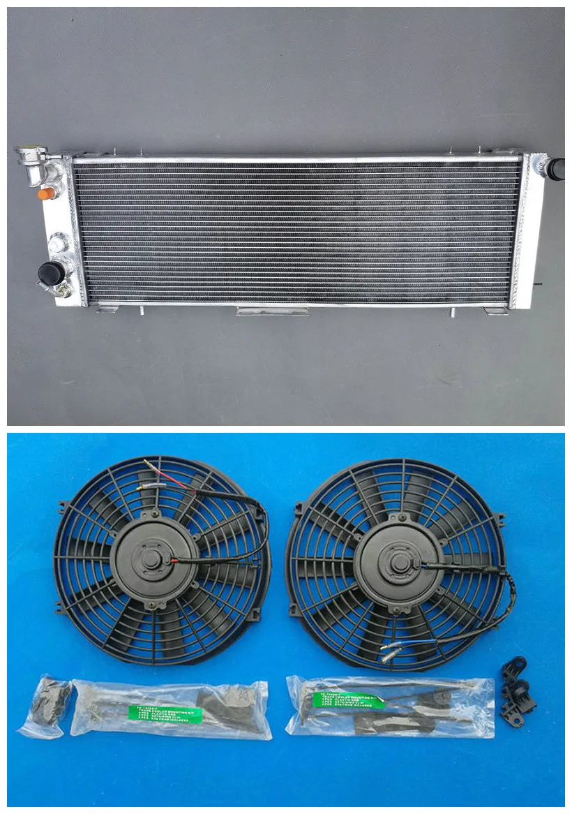 3 Row Aluminum Radiator For Jeep Cherokee XJ 4.0L 6 Cylinder MT 91-01 off Road