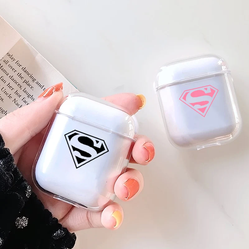 Мягкий милый Чехол Air Pods для Apple airpods Роскошный чехол с изображением Супермена