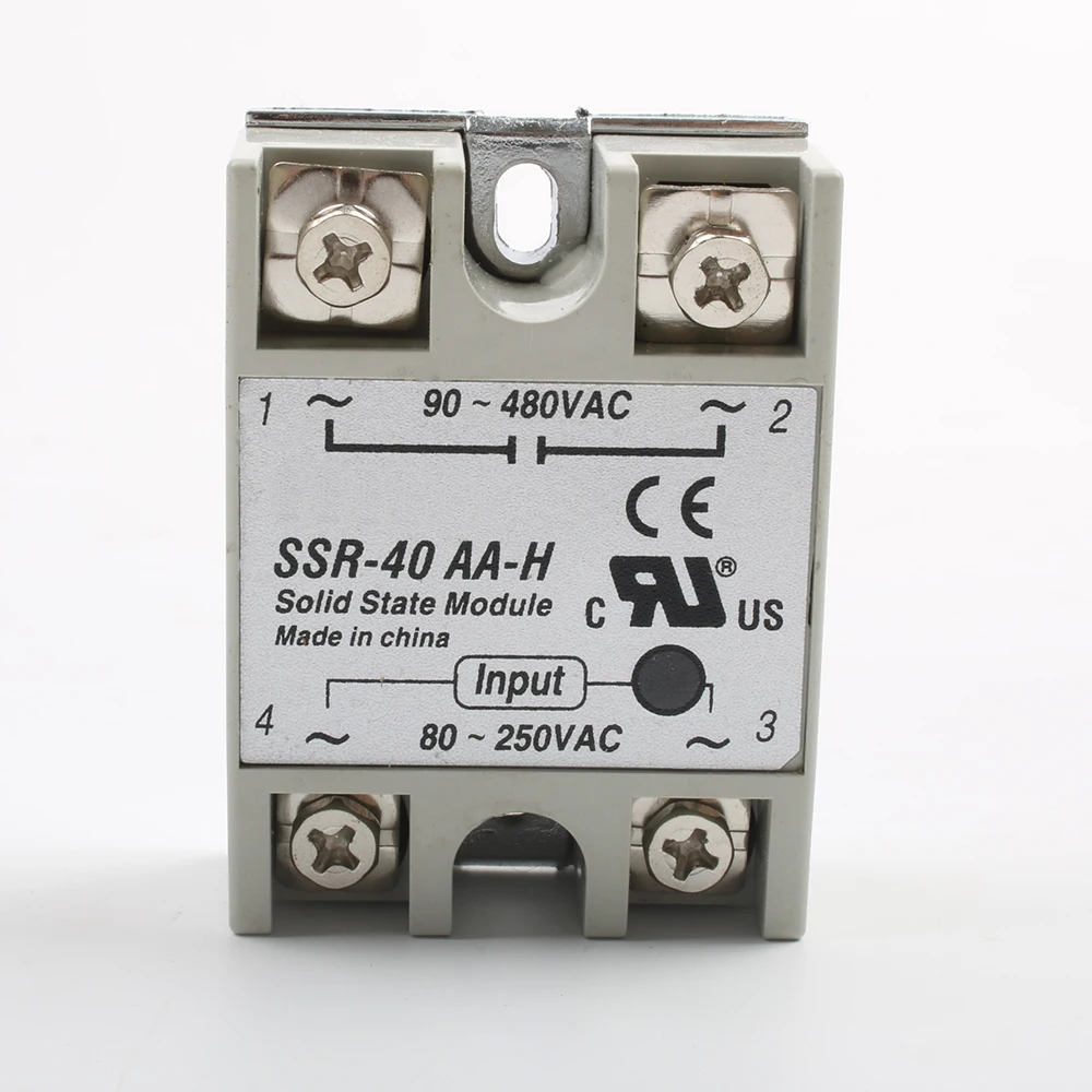 DMWD твердотельное реле SSR-40AA-H 40A на самом деле 80-250 В переменного тока до 90-480 В переменного тока SSR 40AA H твердотельное реле регулятор сопротивления