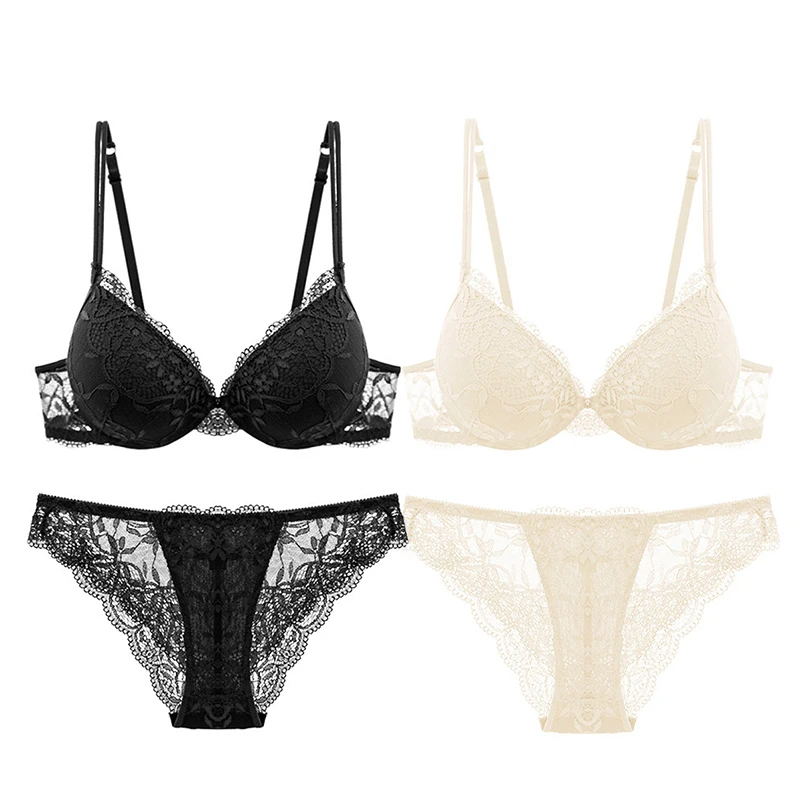 Il merletto sexy della biancheria intima della giovane donna di Varsbaby raccoglie la biancheria femminile floreale registrabile 2 insiemi/lotto_voghion.com