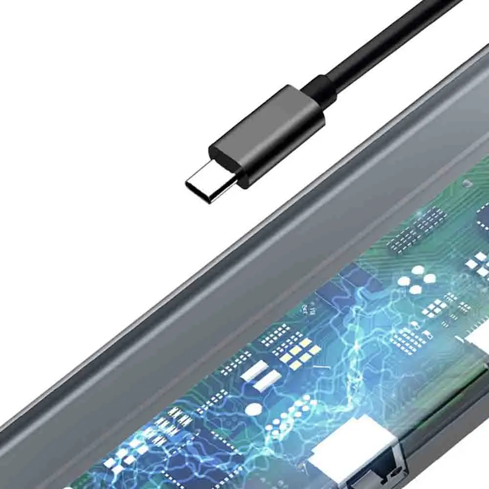 10 в 1Type-c к Hdmi Vga Usb Tf Sd карта USB 3,0 адаптер док-станция для ноутбука мобильного телефона