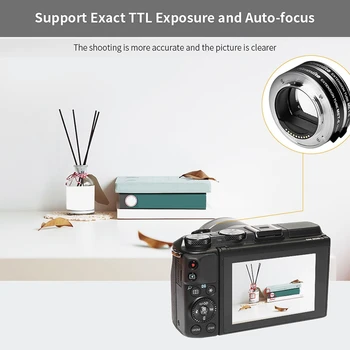 

COMMLITE CM-MET-E Automatic Macro Extension Tube Ring Set Auto Focus TTL Exposure for Sony E-Mount Mirrorless Cameras & Lens