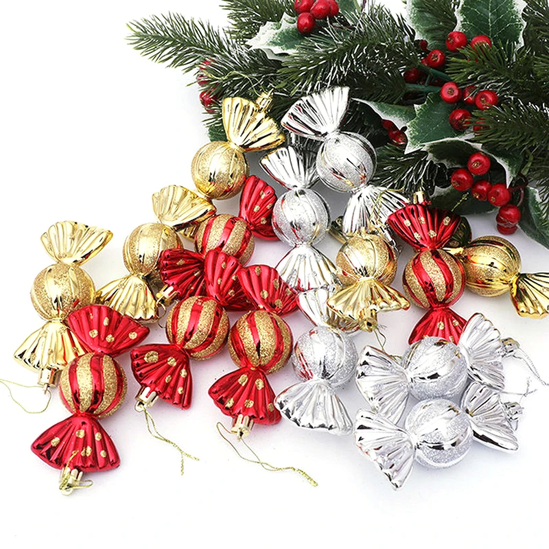 Relámpago analogía Faial Adorno colgante de árbol de Navidad en forma de caramelo, accesorios de  decoración para el hogar, venta al por mayor, barato, 5 uds., novedad de  2021|Decoraciones para copas de los árboles| - AliExpress