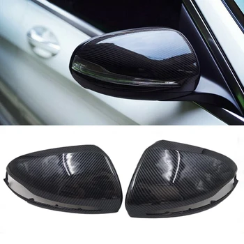 

Carbon Fiber ABS Side Rear View Mirror Cover Replacement for Mercedes Benz B C E S GLB GLC Class W205 W213