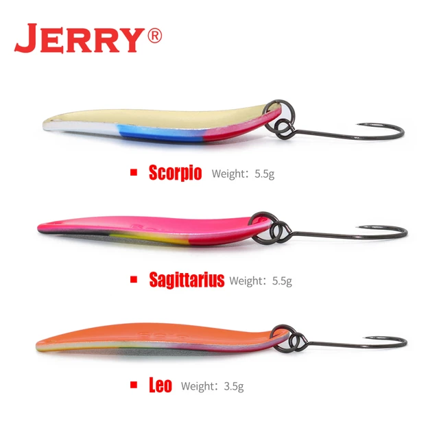 Jerry Virgo1pc Area Trout Spoons Trolling Spoons High Quality Professional Fishing  Lures Freshwater Spinner Bait Fishing Tackle