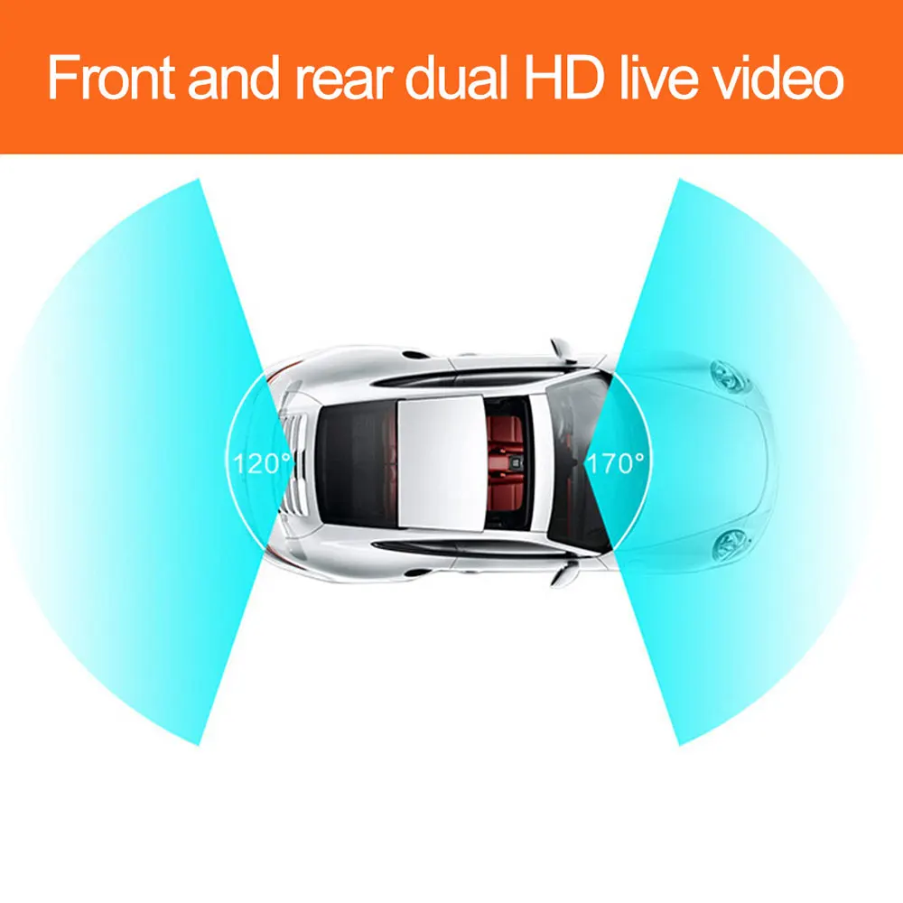 1080P FHD ips Dash Cam, Автомобильный видеорегистратор с двумя объективами, фронтальная+ задняя камера, видео регистраторы, g-сенсор, камера ночного видения