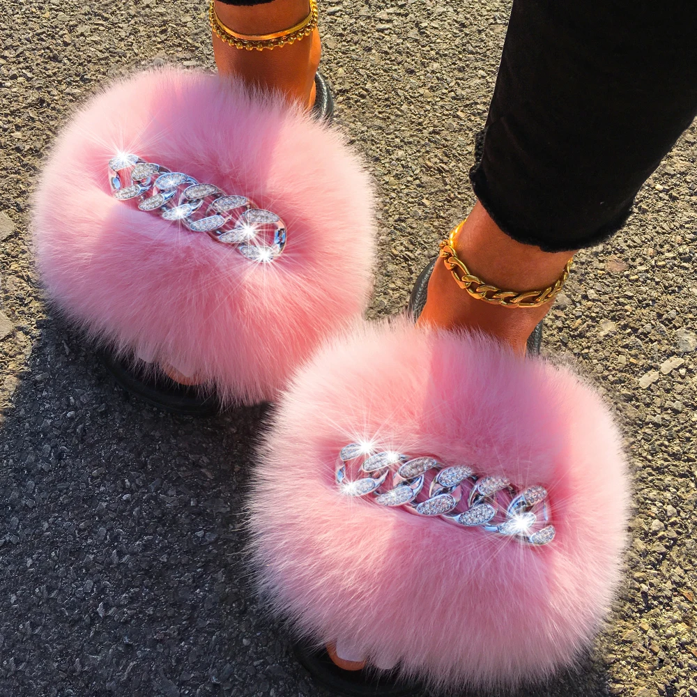 Flip Flops Where Can I Buy Fluffy Slides Furry Slippers Women Real