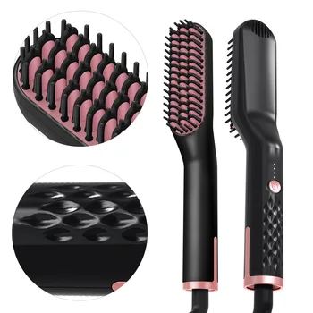 

3 in1 Quick Heater Electric Straightener Beard Straightener Curls Hair Comb Brush Men Women Multifunctional Hair Styling Tool
