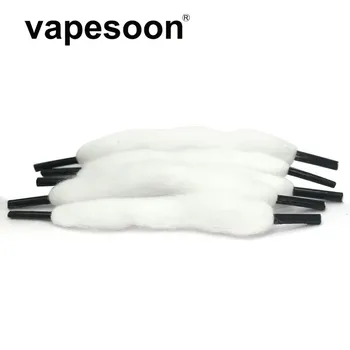 

100pcs Vapesoon Vape Cotton For RDA RDTA RBA RTA DIY Atomizer Vaporizer Wick Cotton Prebuilt Organic Cotton