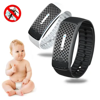 

Ultrasound Mosquito Repellent Bracelet Electronic Bionic Wave Charging Anti Mosquito Pest Control Wristband For Kid Adult