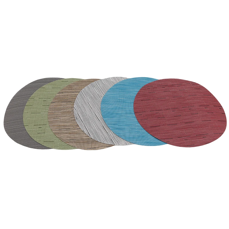 ПВХ Подставка под столовые приборы, круглая кофейная посуда, Подставка под столовые подставки, коврик, водонепроницаемый Теплоизоляционный нескользящий коврик для посуды 35 см