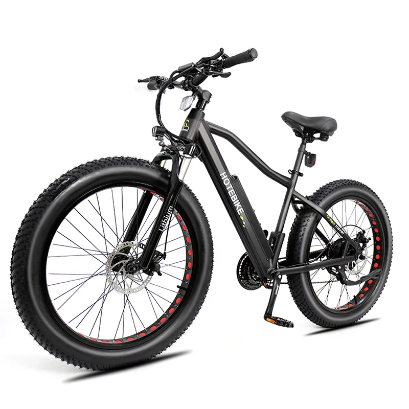 HOTEBIKE Электрический велосипед 48v 500W пляж снег жира шин Ebike Для Взрослых 26*4 0 дюймов