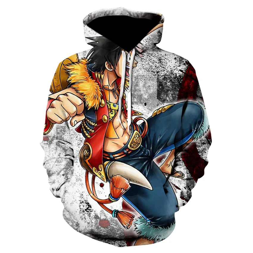 Luffy цельный аниме серия толстовка мужская куртка 2019 Осень Зима Повседневное