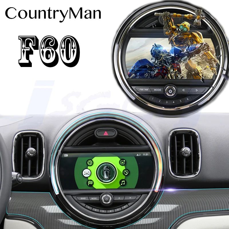

Car Stereo Audio Navigation GPS CarPlay For Mini Cooper S One CountryMan F60 NBT idriver Knob Ambient Light 360 BirdView Navi