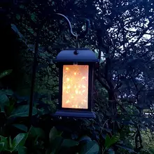 Yfashion светодиодный водонепроницаемый Солнечный пейзаж газон лампа с 7 цветов 3D фейерверк эффект ночник Pin лампа