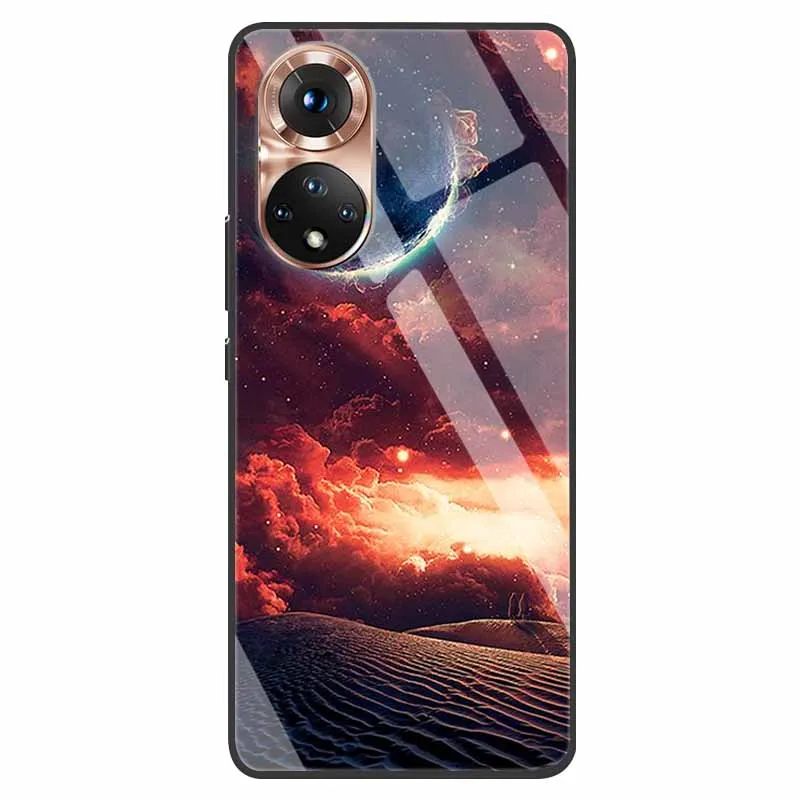 Luxury Tempered Glass Phone Case with Fashion Bumper
