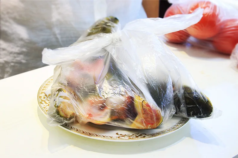 Fresh Rolling Bag Thickening Freshness Protection Package Plain Top Type Promotional Equipment Vest Food Bag Food Freshness Medi