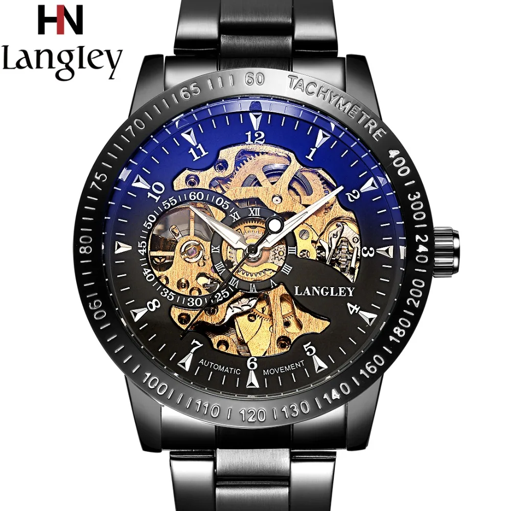 

2018 Classic Watches Men Top Luxury Brand High Quality Skeleton Watch Automatic Mechanical 3 ATM Water Resistant Wristwatch male