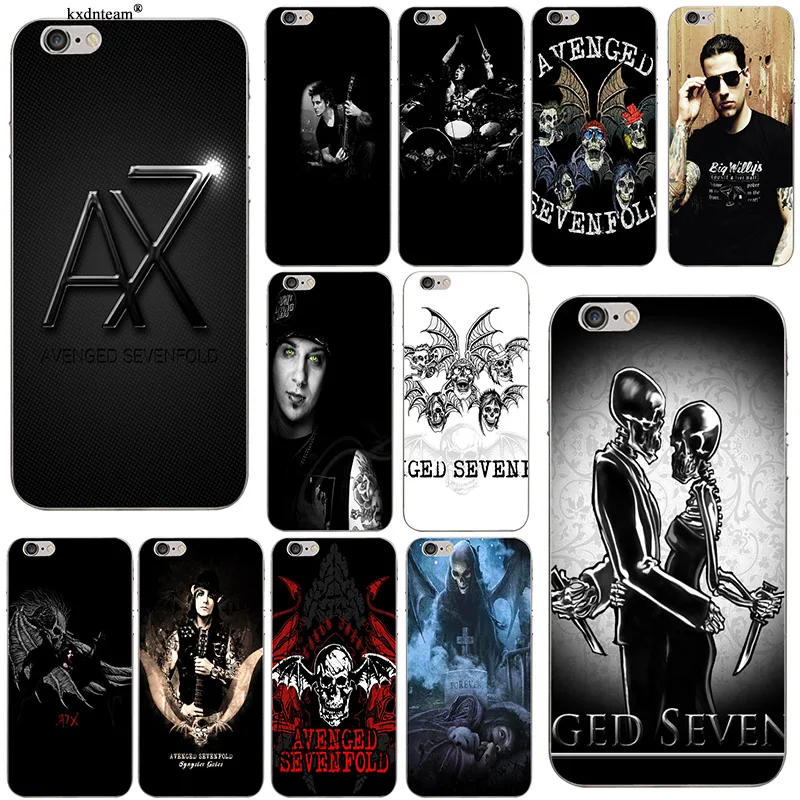 Slim Soft Silicone TPU Fashion Avenged Sevenfold Phone Case for iPhone 8 7 6 6S Plus X 5 5S SE 5C 4 Shell Transparent Cover | Мобильные