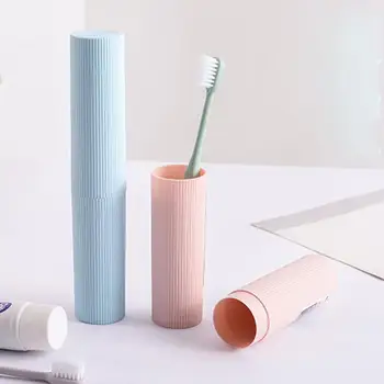 

Lovely Toothbrush Tube Cover Case Portable Travel Toothbrush Box Dustproof Plastic Tooth Brushes Protector Toothbrush Holder