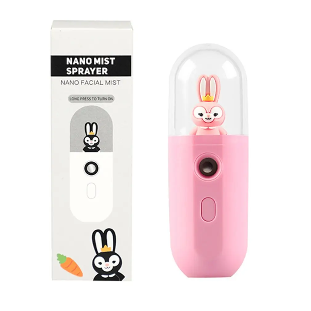 Mini Nano Mist Facial Vaporizador Sprayer USB Humidifier Rechargeable Nebulizer Face Steamer Moisturizing Beauty Instruments | Красота и