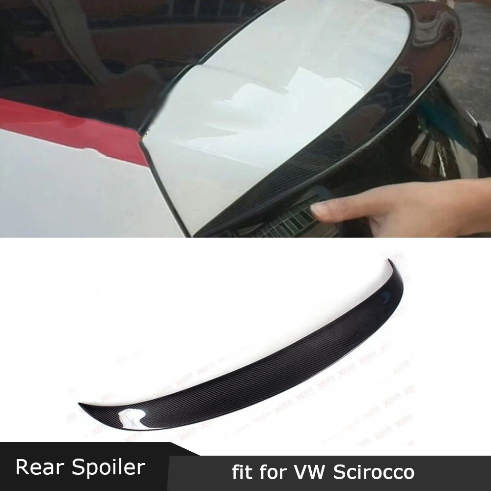 Для Volkswagen VW Scirocco Base R 2009-2013 GTS 2013 задний спойлер из углеродного волокна/FRP крылья багажника на крышу автомобиля Стайлинг