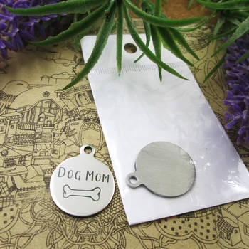 

10pcs--" Dog Mom version 2 "stainless steel charms 5 styles for choosing DIY Charms for necklace bracelets