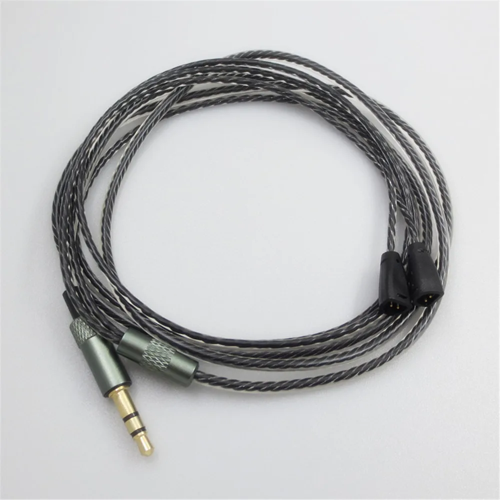 Обновленный аудиокабель для Sennheiser IE8I IE80 IE80S наушники гарнитура AUX кабель шнуры 1 2