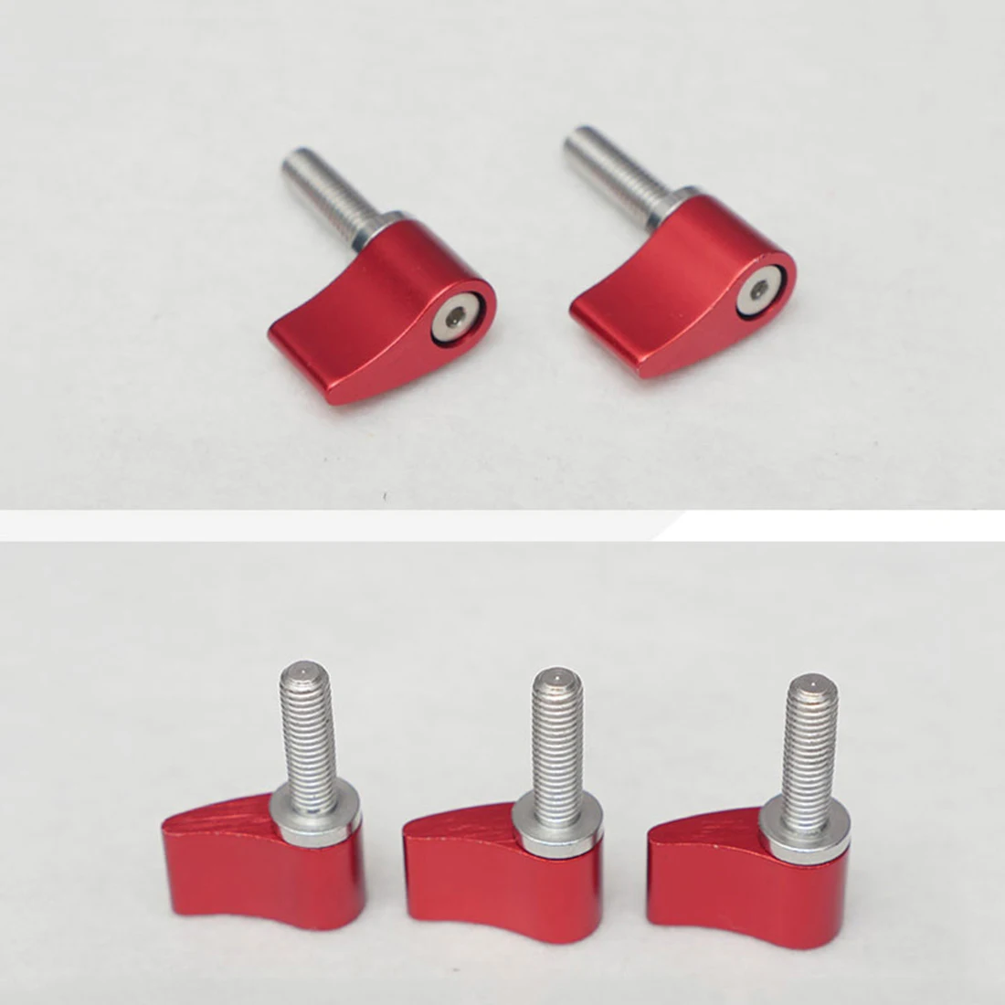 BGNing 2x Aluminium Einstellbare M5x17mm M4 M6 Quick-release Locking Halterung Flach Griff Schrauben Schrauben Kamera Fotografie Zubehör – Detail 3