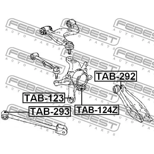Сайлентблок цапфы плавающий Toyota Land Cruiser Prado 150 GRJ15