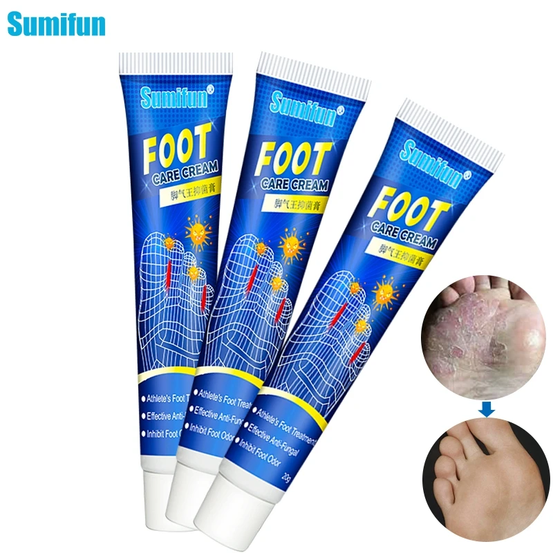 

3pcs Itch Foot Cream Antibacterial Ointment Anti Fungus Deodorant Remove Beriberi Foot Odo Relieve Itching Peeling Blister
