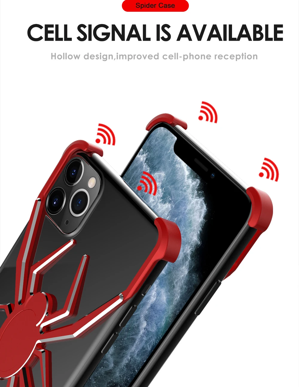 Металлический чехол для телефона с пауком для iPhone 11 Pro 11Pro Max, металлическая рамка, чехол для XS Max XR XS 7 8 plus, противоударный чехол