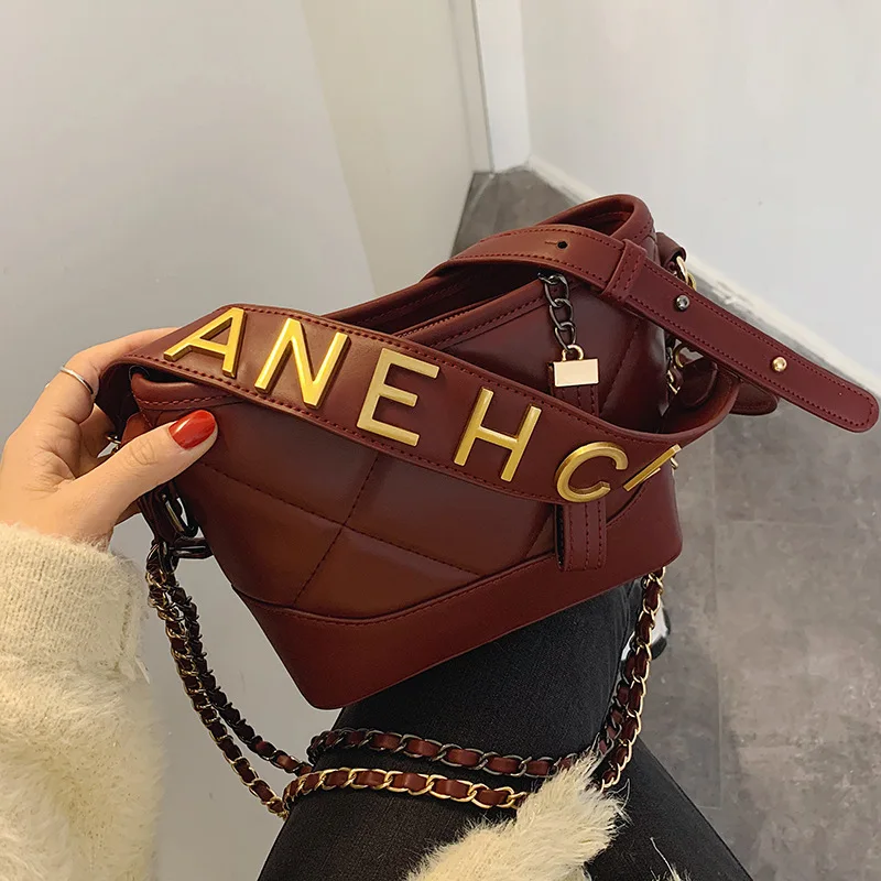 

Graceful Bag Shoulder Bag Women's 2020 New Style Versatile Rhombus Bag with Chain Shoulder Fashion New Style Hobo Bag