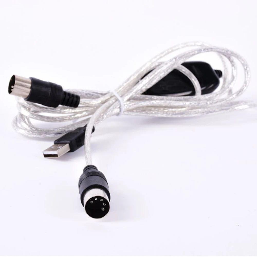 Профессиональный USB MIDI кабель, музыкальный проигрыватель, MIDI-USB кабель, шнур, конвертер, ПК, адаптер для клавиатуры