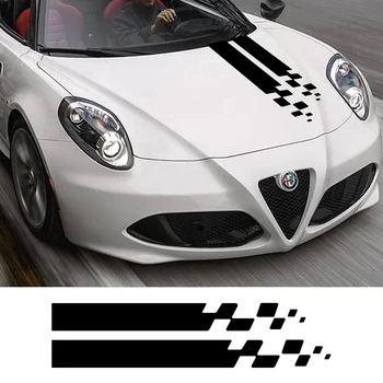 

2pcs Car Hood Cover Stickers Vinyl Film for Toyota Yaris C-HR Auris Skoda Octavia 2 3 A5 A7 Fabia Volvo MK1 MK2 Auto Accessories