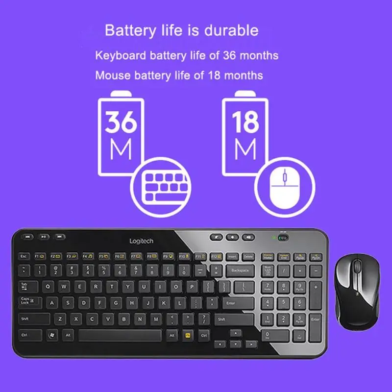 Беспроводная мышь для ноутбука logitech MK365 USB Unifying 1000 dpi, комбинированные аксессуары для компьютера