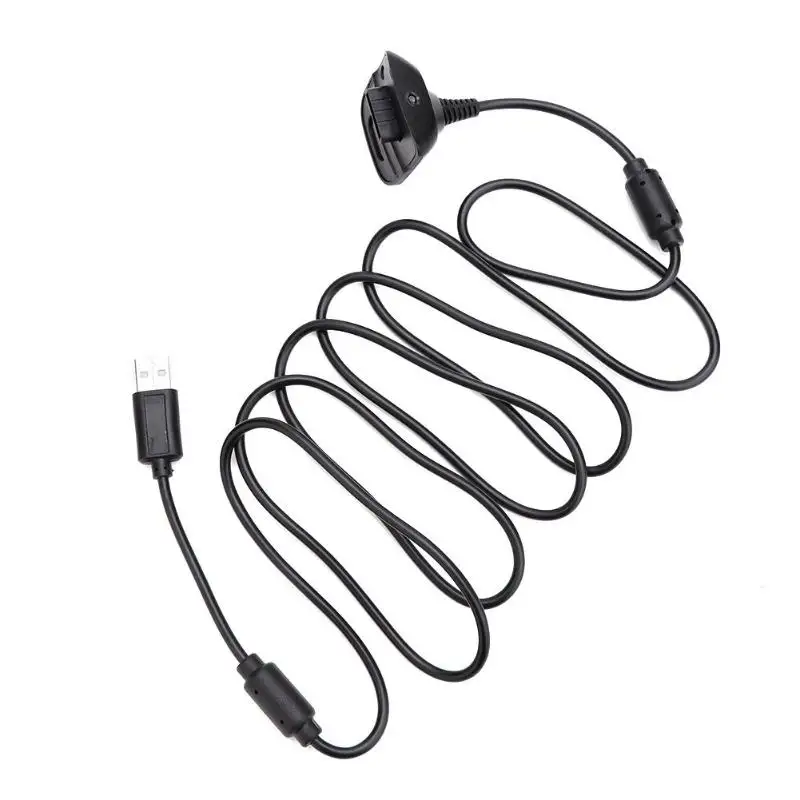 USB источник питания зарядный кабель отличный ПВХ мягкий и удобный для Xbox 360 беспроводной контроллер геймпад