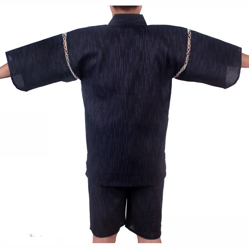 Мужские японские традиционные костюмы самурая Jinbei свободная одежда для сна
