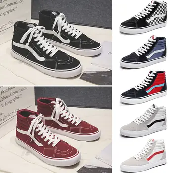 

Sneakers high-top canvas shoes men's classic vulcanized shoes men and women shoes red bottom shoes off white shoes brand