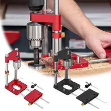 

Woodworking Drill Locator Convenient Labor Saving Alloy Steel Woodworking Drilling Template Guide Tool For Home Dropshipping