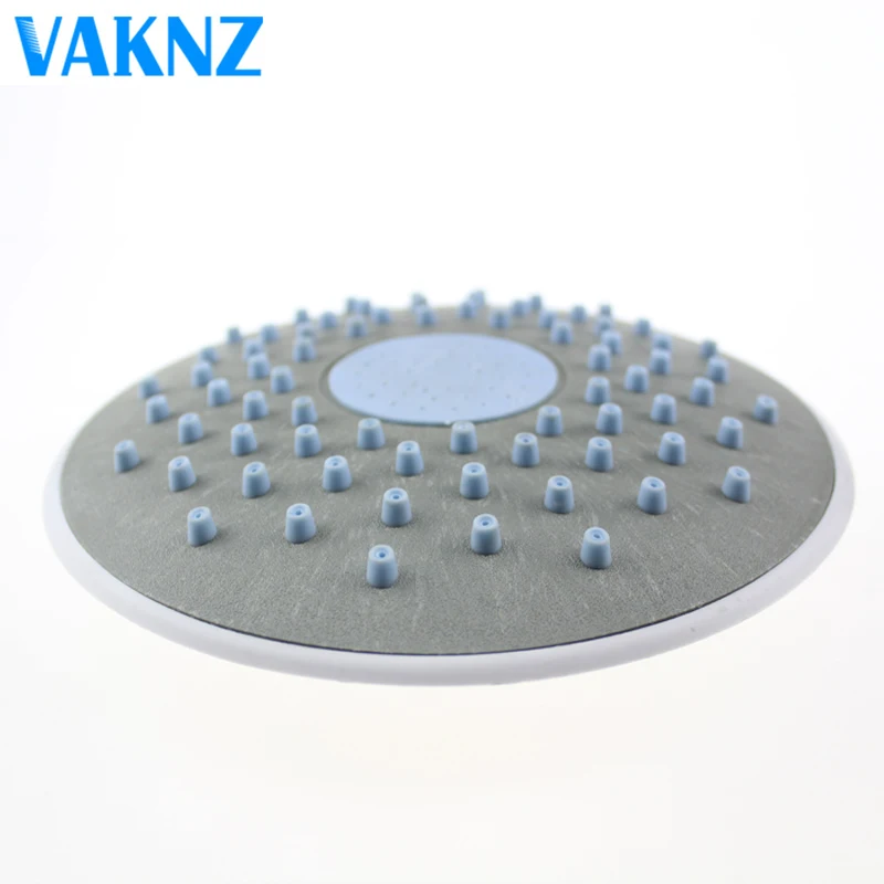 Натуральная Vaknz ABS дождевая верхняя водосберегающая насадка для душа опрыскиватели с питанием от дождя душевая кабина ванная комната - Цвет: Белый