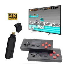 4K HDMI gra wideo konsola wbudowana w 628 klasyczne gry Mini Retro konsola kontroler bezprzewodowy wyjście HDMI podwójne odtwarzacze