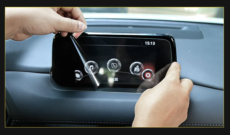 Для Mazda CX5,- gps навигации Экран Сталь Материал пленка защитная пленка на экран lcd Стикеры интерьер доступа