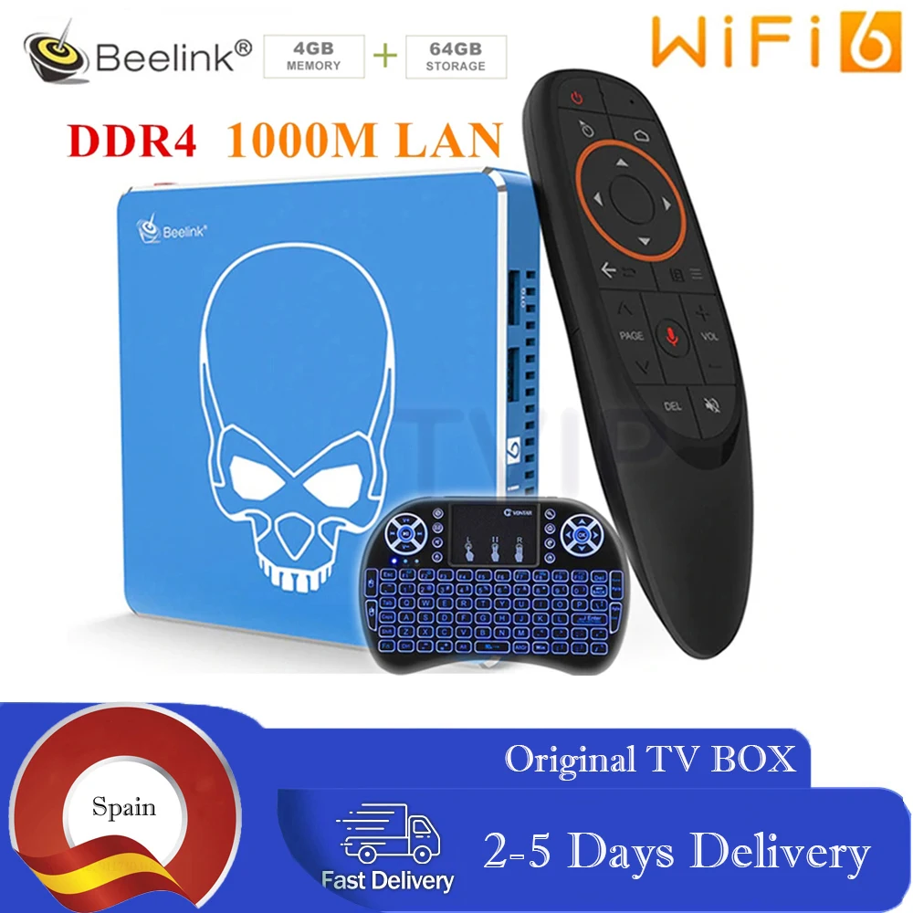 Beelink GT King Pro WiFi 6 Android 9.0 телевизионная коробка 4GB64GB Ranger S922X - H | Электроника