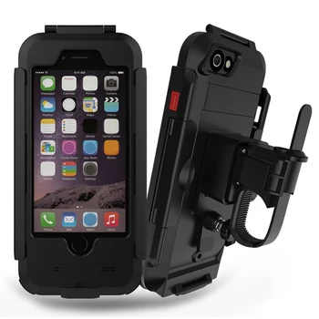 

Bicycle Mount Phone Waterproof Case, Motorcycle Riding Outdoor Sport Steering Wheel Handlebar Armor Phone Bag Holder For iPhone
