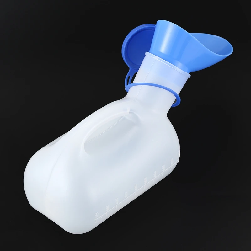 Новая портативная бутылка для мочи, бутылка для мочи 1000 мл для мужчин и женщин, для путешествий и кемпинга, белая и синяя
