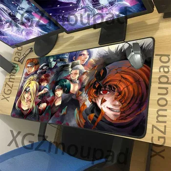 

XGZ Large Anime Mouse Pad Black Lock Edge HD Naruto Custom Home Computer Table Mat Coaster Insulation Rubber Non-slip Xxl